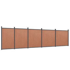 vidaXL Panel de valla WPC marr&oacute;n 872x186 cm