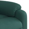 vidaXL Sill&oacute;n reclinable el&eacute;ctrico tela verde oscuro
