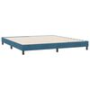 vidaXL Cama box spring sin colchón terciopelo azul oscuro 180x220 cm