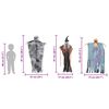 vidaXL Fantasma Colgante de Halloween 3 pcs Multicolor 61 x 97 cm