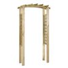 vidaXL Arco con enrejado madera maciza de pino impregnada 110x60x210cm