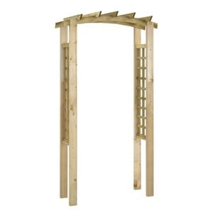 vidaXL Arco con enrejado madera maciza de pino impregnada 110x60x210cm
