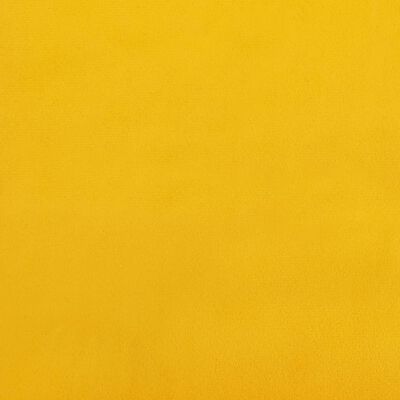vidaXL Silla de oficina giratoria de terciopelo amarillo
