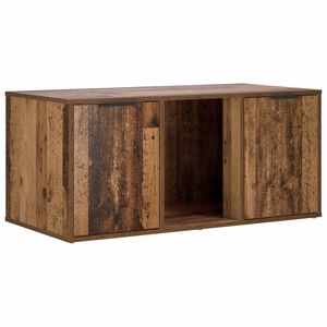 vidaXL Mueble Transport&iacute;n para Gatos Madera envejecida