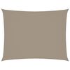 vidaXL Toldo de vela rectangular tela Oxford gris taupe 5x6 m