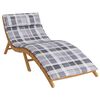 vidaXL Coj&iacute;n para tumbona de sol Gris 178 x 60 x 4 cm Tela Oxford