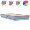 vidaXL Estructura de cama con luces LED gris Sonoma 90x190 cm