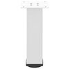 vidaXL Patas para mesa de centro (4 unidades), color blanco, 42-44 cm, acero