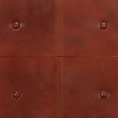 vidaXL Sofá de 2 plazas cuero auténtico marrón