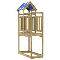 vidaXL Torre de juegos madera de pino impregnada 110,5x52,5x215 cm