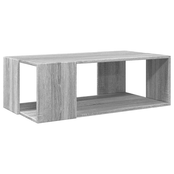 vidaXL Mesa de centro madera de ingenier&iacute;a gris Sonoma 89,5x48x30 cm