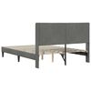 vidaXL Estructura de cama Gris oscuro 120 x 200 cm Terciopelo
