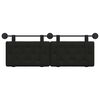 vidaXL Cabecera Colgante Negro 130 x 55 x 5 cm Cuero sint&eacute;tico