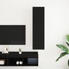 vidaXL Mueble de TV de Pared Roble Negro 30,5 x 30 x 110 cm