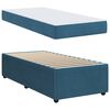 vidaXL Estructura de cama con colch&oacute;n Azul 90 x 200 cm tela