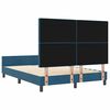 vidaXL Cama tipo Box Spring Azul Oscuro 140 x 200 cm Terciopelo
