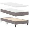 vidaXL Cama tipo Box Spring con colch&oacute;n Taup&eacute; 200 x 80 cm Poli&eacute;ster