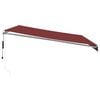 vidaXL Toldo retr&aacute;ctil autom&aacute;tico burdeos 450x350 cm