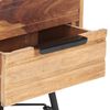 vidaXL Mesita de noche de madera maciza de acacia 40x30x50 cm