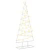 vidaXL &Aacute;rbol de Navidad de metal KUOPIO 90 cm Blanco C&aacute;lido Acero