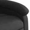 vidaXL Sillón reclinable de cuero auténtico negro