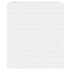 vidaXL Jardinera de madera maciza de pino blanca 40x40x46 cm