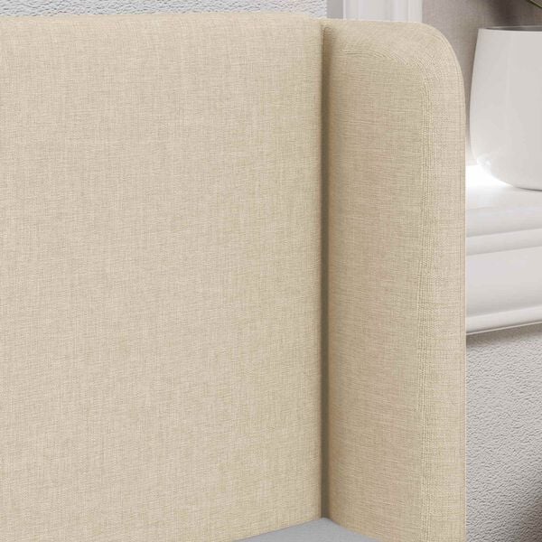 vidaXL Oreja de cabecero Crema 40,5 x 40,5 x 4 cm tela