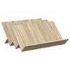 vidaXL Estante de revistas con estante Roble Sonoma 65 x 53 x 28,5 cm