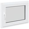 vidaXL Ventana de s&oacute;tano RISOR 80 x 50 cm PVC y vidrio Blanco