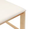 vidaXL Sillas de comedor 2 pcs Natural 40 x 47,5 x 99,5 cm