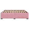 vidaXL Estructura cama sin colch&oacute;n terciopelo rosa 200x200 cm