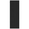 vidaXL Mueble de TV de Pared Roble Negro 30,5 x 30 x 90 cm