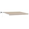 vidaXL Toldo Retr&aacute;ctil Manual Beige 450 x 300 cm Tela y acero