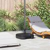 vidaXL Base para parasol de exteriores Negro 45 x 45 x 29.5 cm