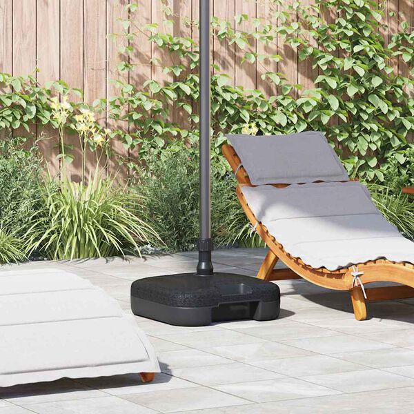 vidaXL Base para parasol de exteriores Negro 45 x 45 x 29.5 cm