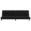 vidaXL Sof&aacute; cama de 2 plazas terciopelo negro