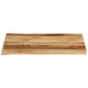 vidaXL Tablero de mesa borde natural madera maciza mango 90x60x3,8 cm