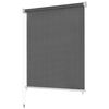 vidaXL Persiana enrollable de exterior 105(ancho)x140(alto)cm gris antracita
