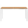 vidaXL Set de comedor para jard&iacute;n 5 pzas teca maciza acero inoxidable