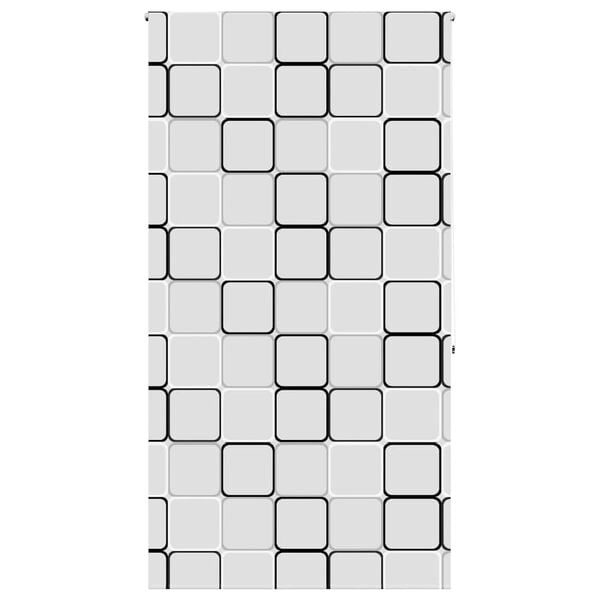 vidaXL Estor enrollable para ducha tela 130x240 cm ancho 126 cm
