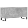 vidaXL Mueble discos madera contrachapada gris hormig&oacute;n 100x38x48 cm