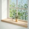 vidaXL Alf&eacute;izares de ventana 2 uds madera maciza roble sin tratar