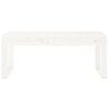 vidaXL Banco de jardín madera maciza de pino blanco 110x38x45 cm