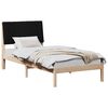 vidaXL Estructura de cama Marr&oacute;n 90 x 200 cm Madera de pino macizo