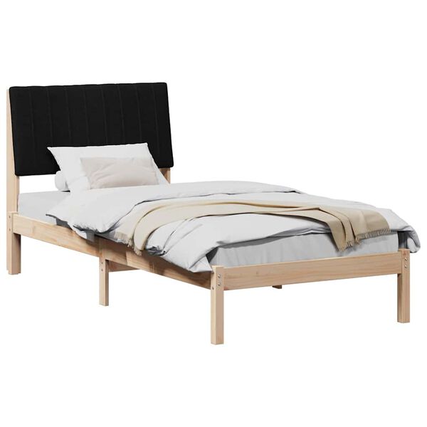 vidaXL Estructura de cama Marr&oacute;n 90 x 200 cm Madera de pino macizo