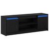 vidaXL Unidades de TV 139,5 x 34 x 50 cm Negro Madera de ingenier&iacute;a