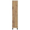 vidaXL Alacena Roble artesanal 34,5 x 34 x 180 cm Madera contrachapada