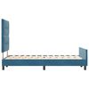 vidaXL Cama tipo Box Spring Azul Oscuro 120 x 190 cm Terciopelo