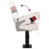 vidaXL Asientos de barco con pedestal 2 uds altura ajustable 360&deg;