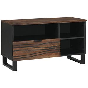 vidaXL Unidades de TV Nogal 80 x 33 x 46 cm Madera contrachapada